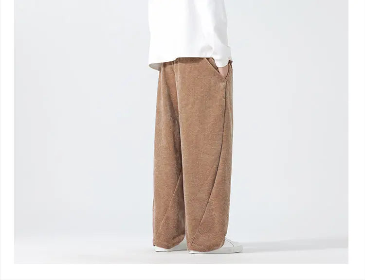 Men's Velvet Loose Trousers