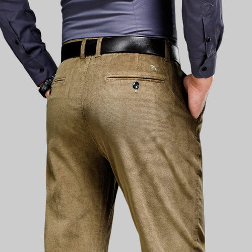 Corduroy Pants Men Business Casual Trousers