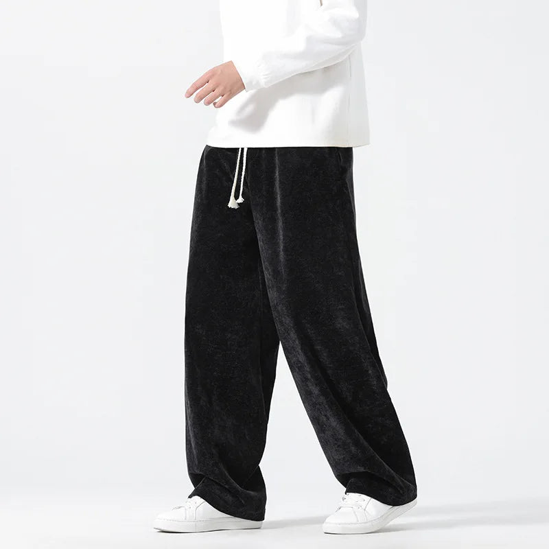 Men's Velvet Loose Trousers