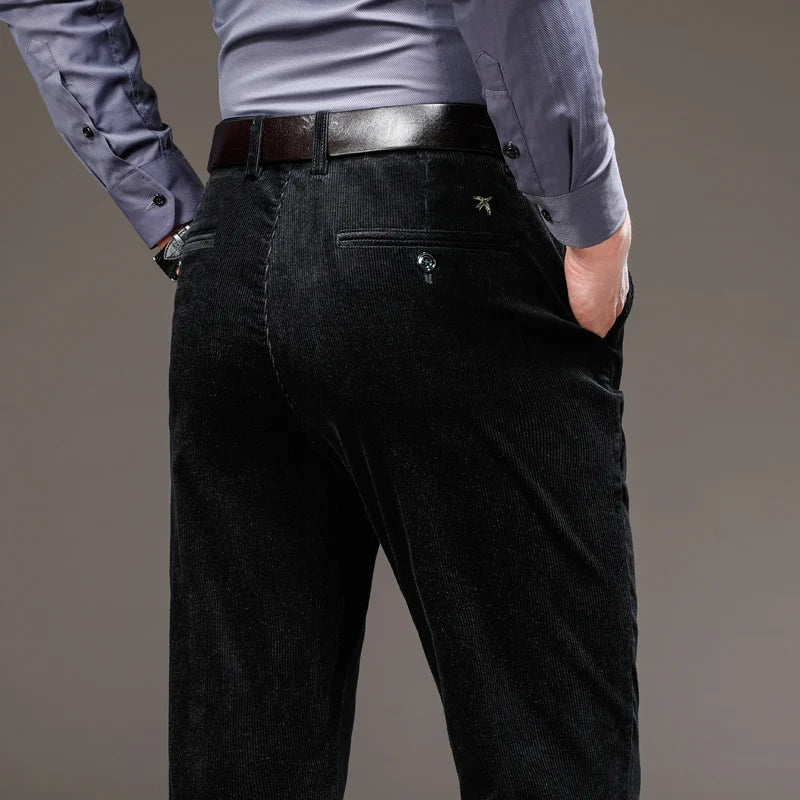 Corduroy Pants Men Business Casual Trousers