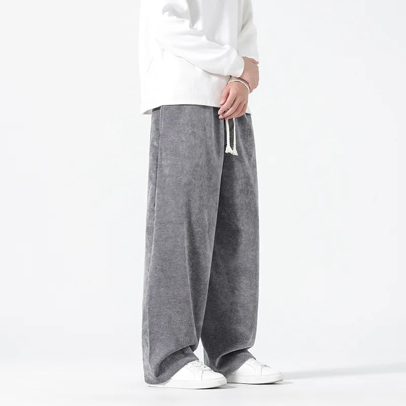 Men's Velvet Loose Trousers