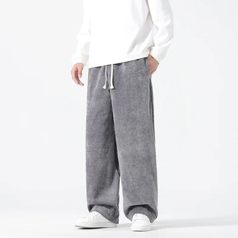 Men's Velvet Loose Trousers